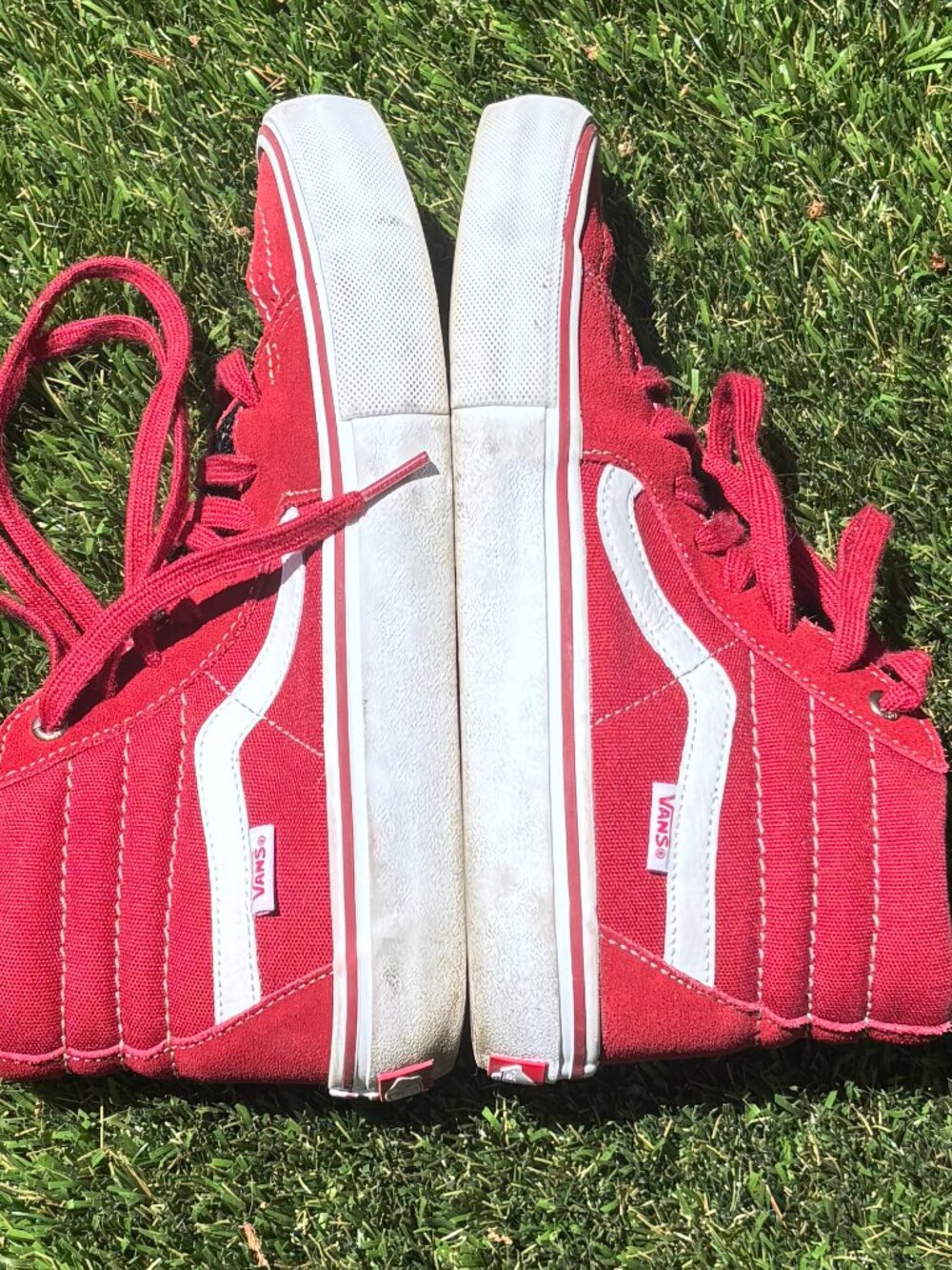 Vans Red Ultracush Hightops (38.5)